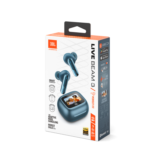 Live Beam 3 - Blue - True wireless noise-cancelling closed-stick earbuds - Detailshot 15